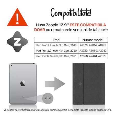 Husa cu Tastatura bluetooth compatibila cu Apple iPad Pro 12.9"