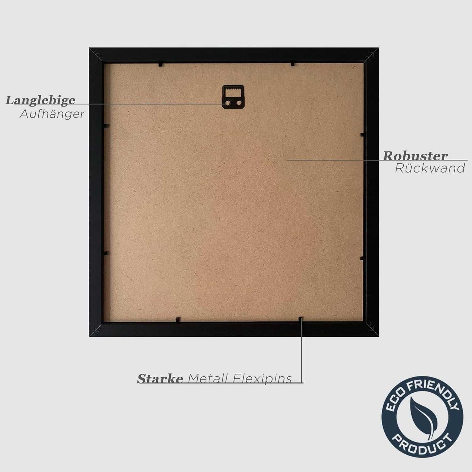 Set 3 Rame Foto din Lemn MDF 30x30 cm,  Nou, Factura,