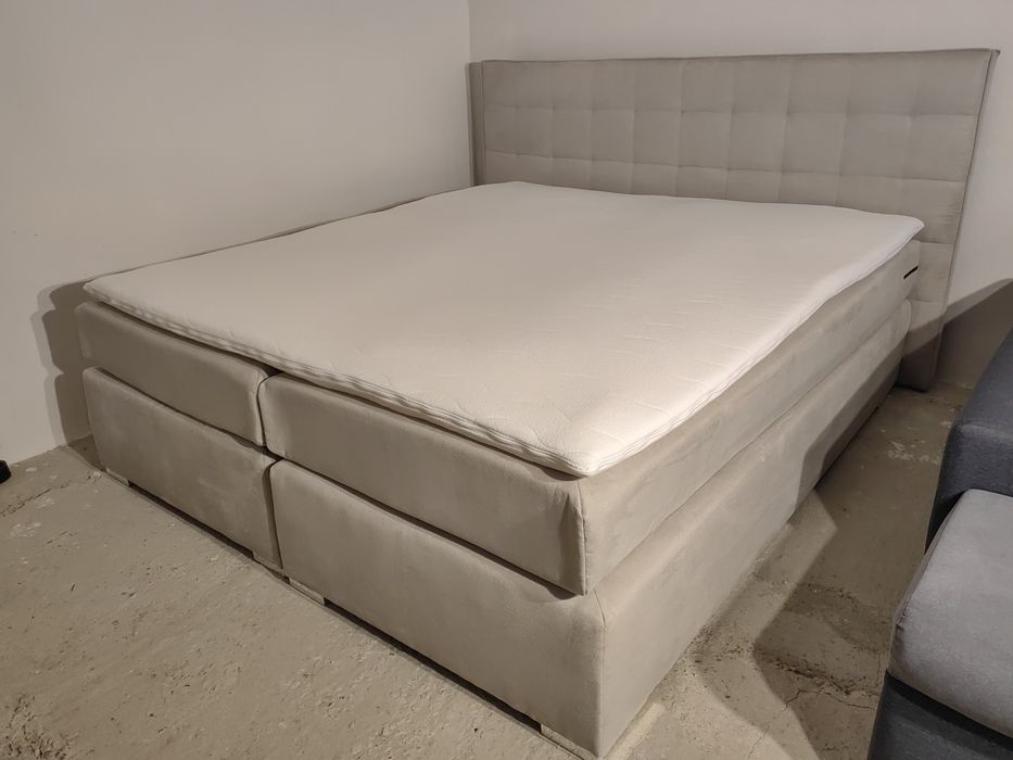 Pat dormitor Boxspring 180/200 Bej toppar