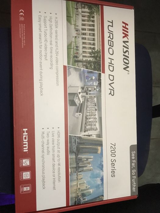 Sistem de supraveghere DVR Hikvision + 4 camere + hard disk 1 T