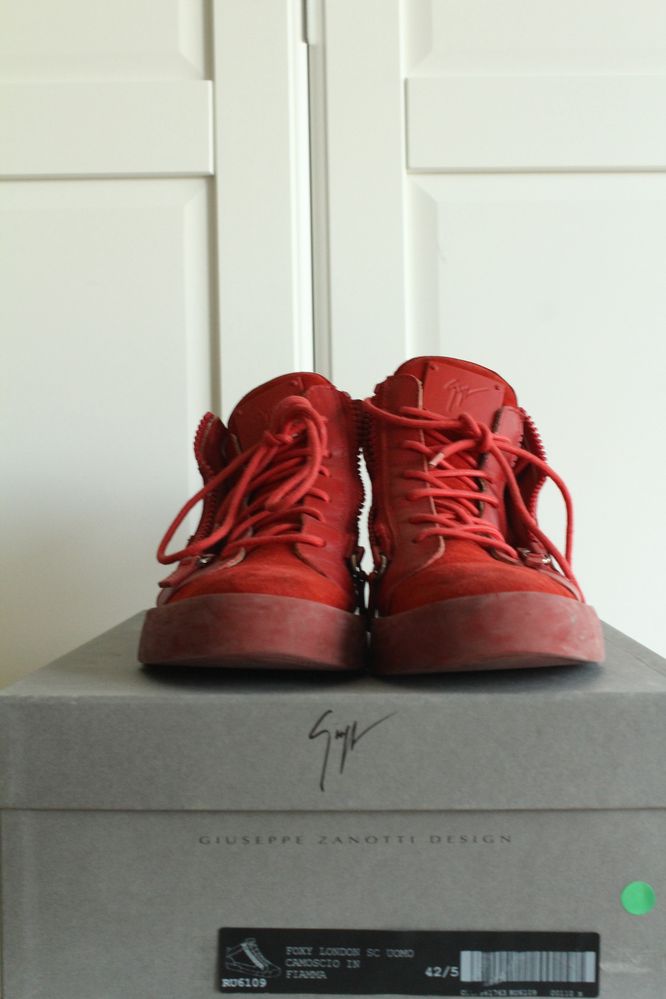 Red suede Zanotti KRISS
