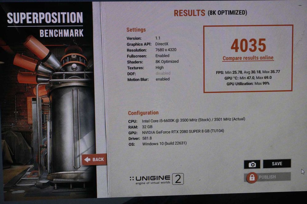 Видеокарта GPU RTX 2080 Super 8GB Palit Gamerock / Вкл.ДДС