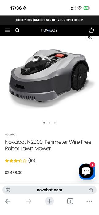 Robot de gazon novabot n2000 fara fir perimetral