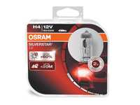 Комплект 2 халогенни крушки Osram H4 Night Breaker Silver +60%, 60/55