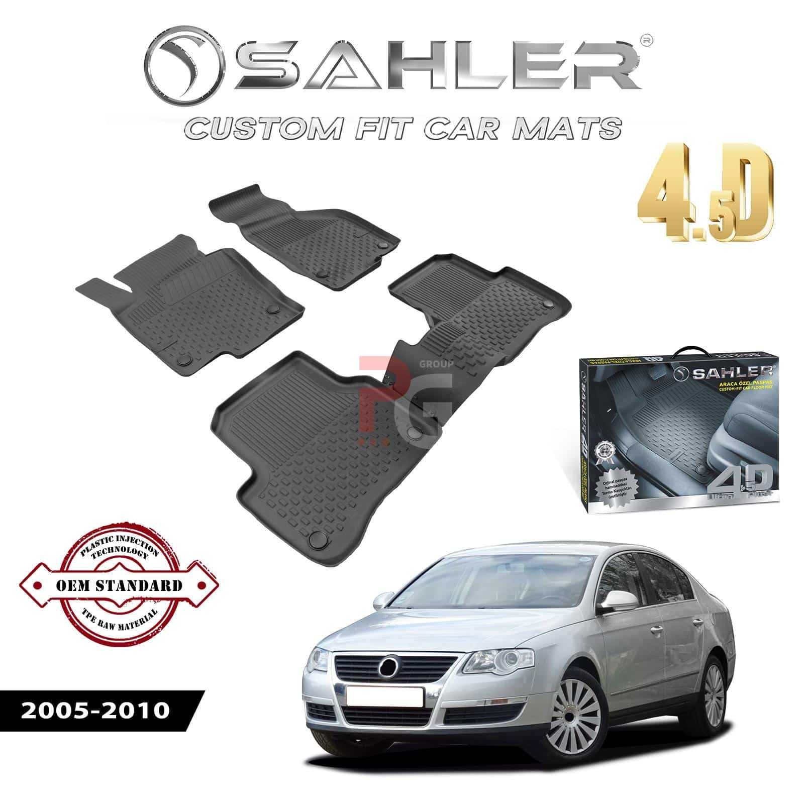 Гумени стелки за VW Passat B6 2005-10 / ПАСАТ Б6 /