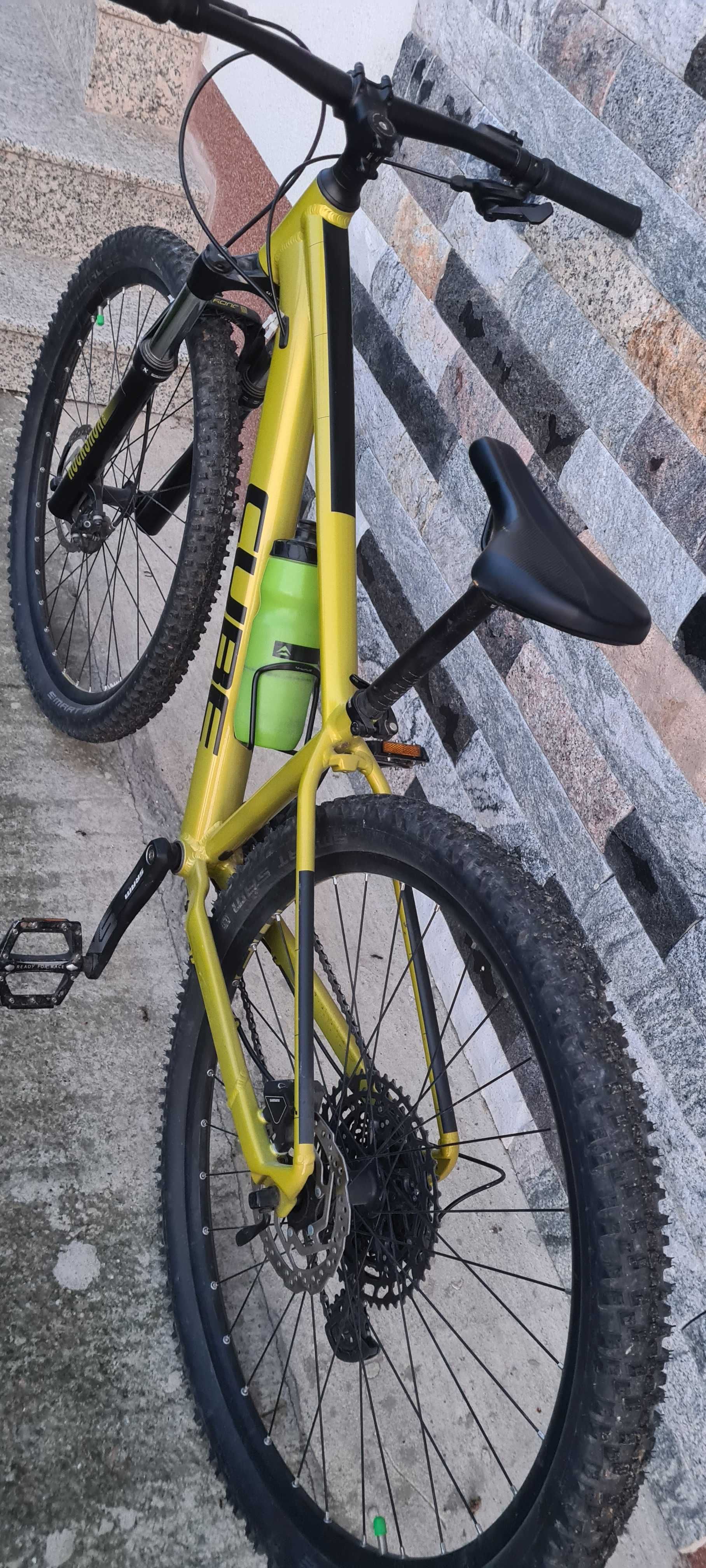 BICICLETA CUBE Analog Flashlime Black 2023 Cadru 14" - ROTI 27.5"
