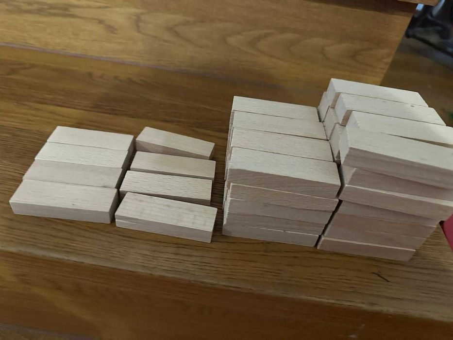 cuburi Jenga mici din lemn