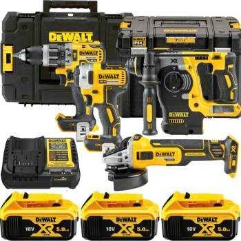 Dewalt DCK422P3T set 4 scule - impact, gaurit, rotopercutor, flex