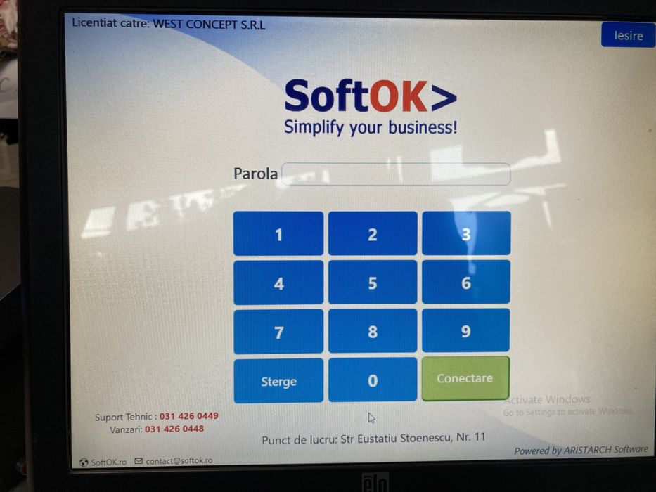 Vând sistem vânzare POS cu licența Soft OK