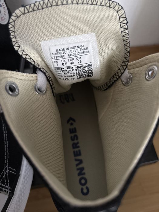 Converse Chuck Taylor All Star Eva Lift High Black, 40, noi