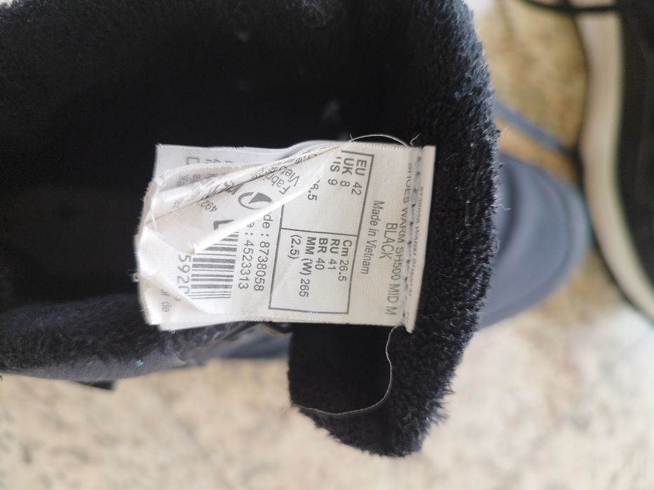 Непромокаем мъжки зимни обувки QUECHUA 

МЪЖКИ НЕПРОМОКАЕМИ ТУРИСТИЧЕС