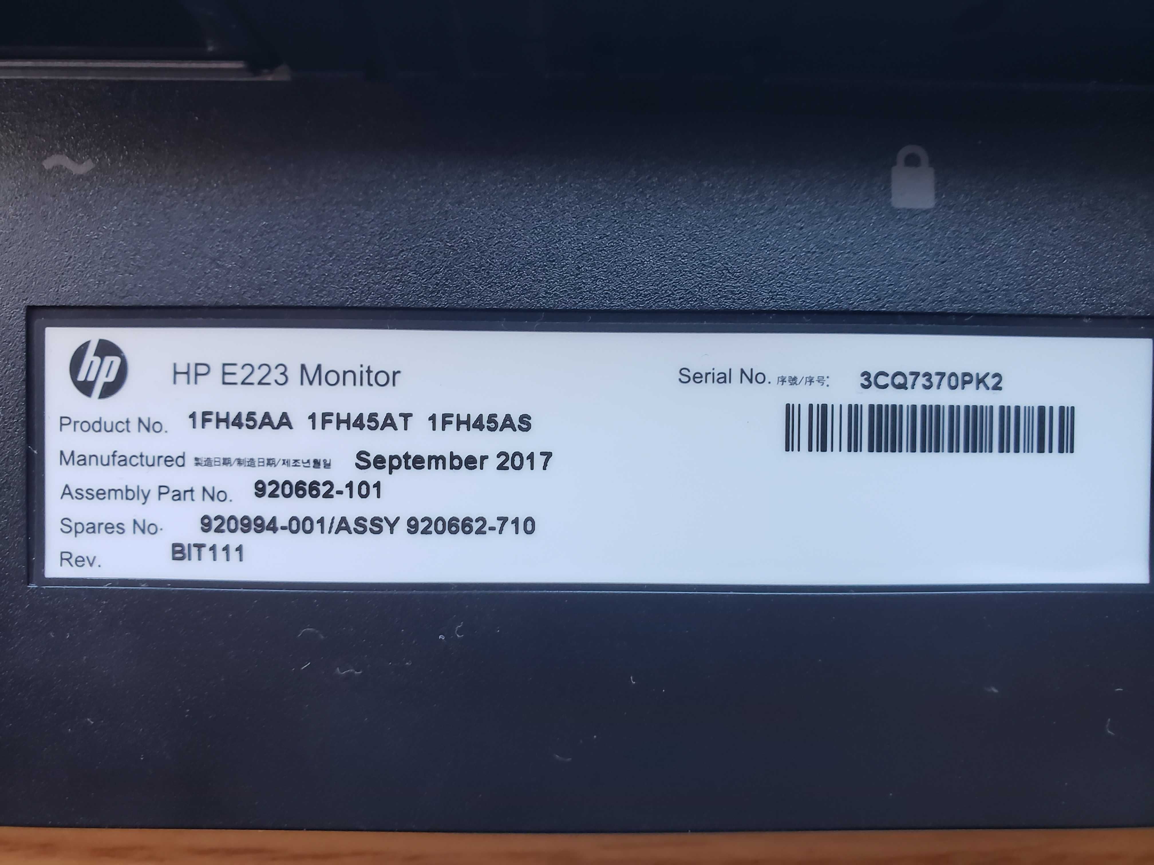 Monitor HP EliteDisplay E223