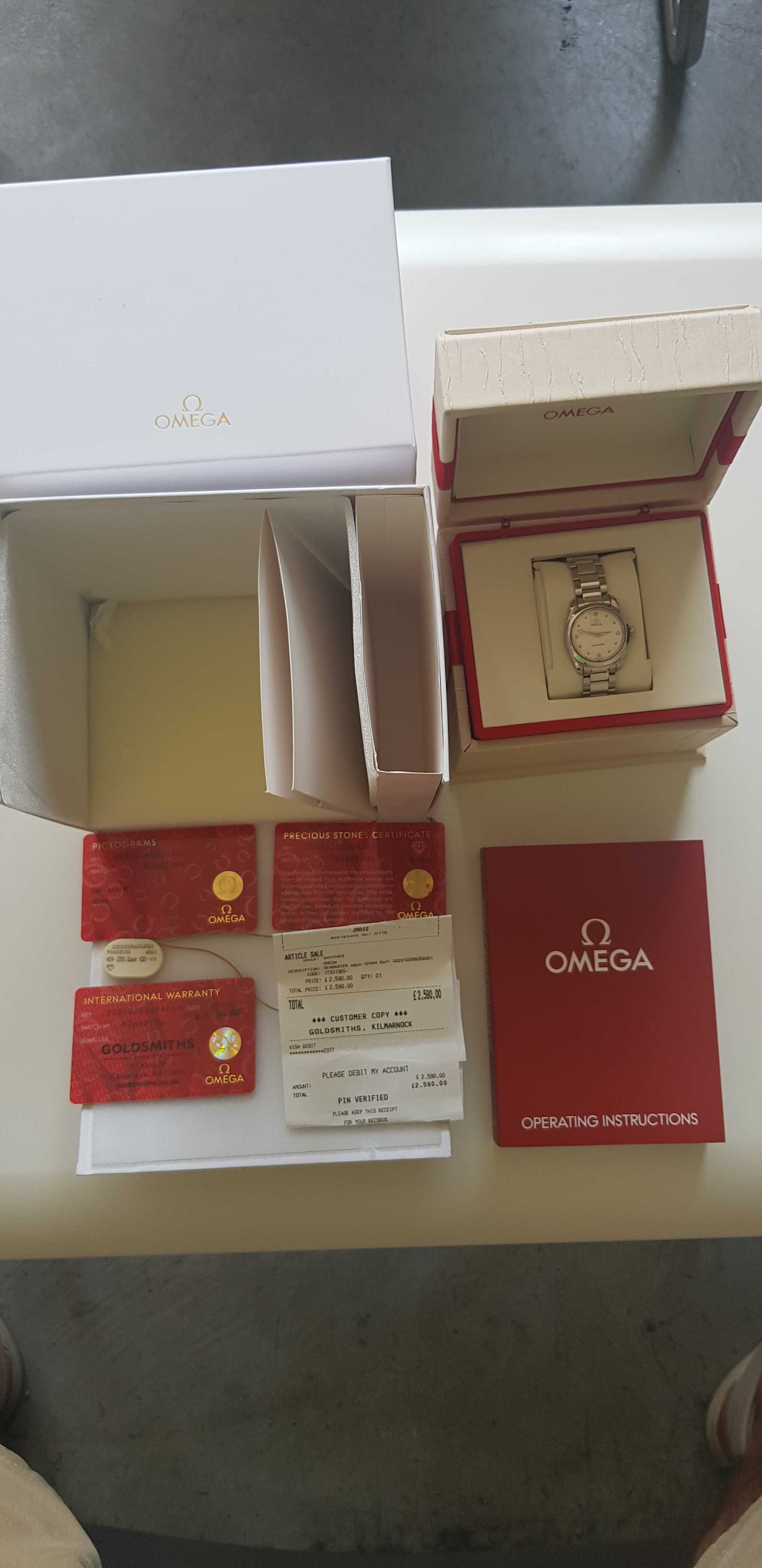 Продавам OMEGA SEAMASTER AQUA TERRA 150m + Diamonds