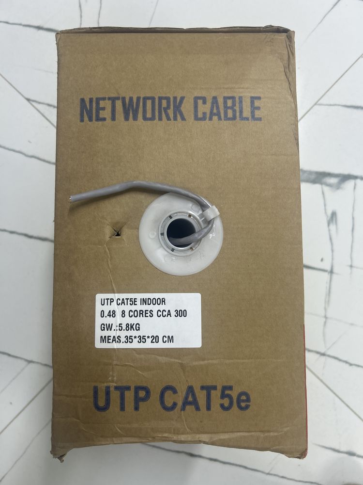 Кабель UTP cat 5e и FTP cat 5e