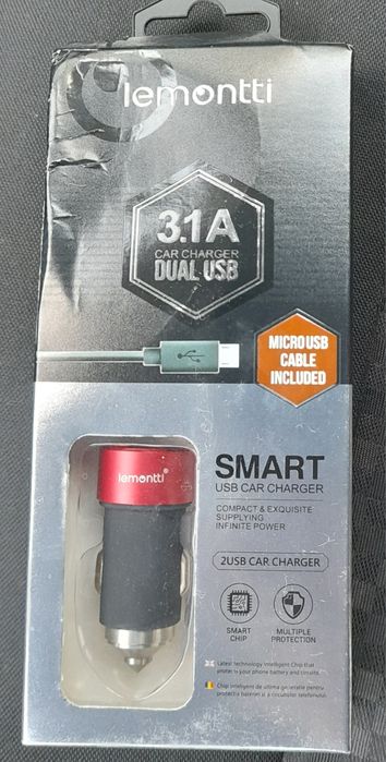 Fast charger / încărcător rapid 3,1 A 12v/24v auto sau camion