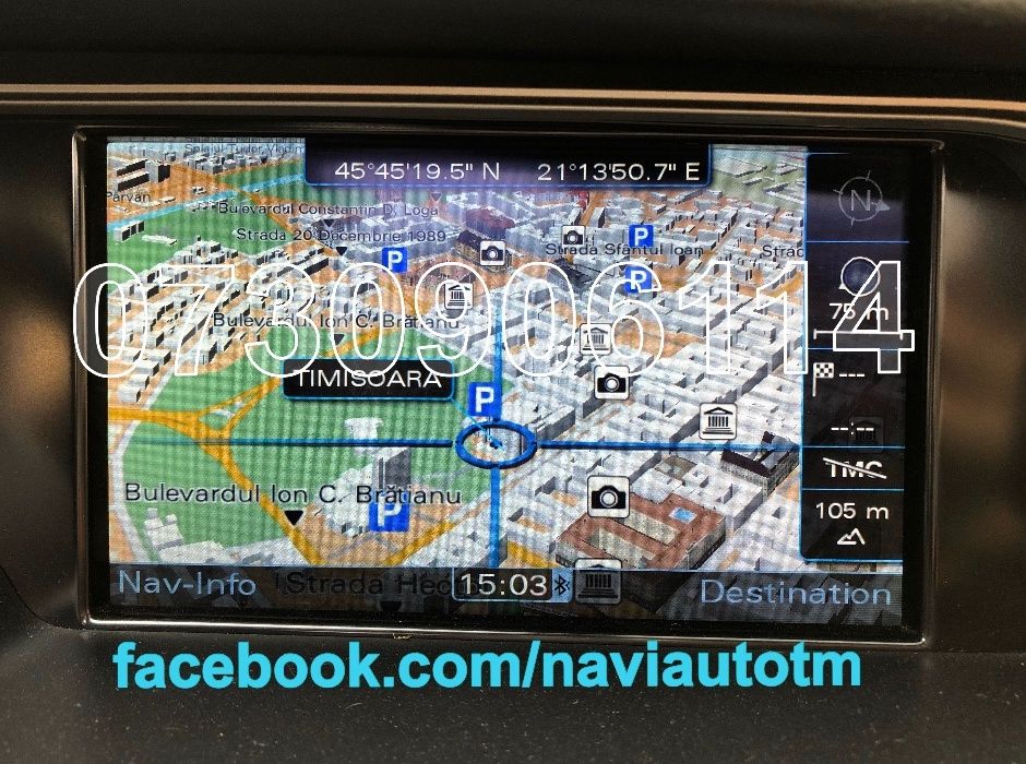 AUDI MMI 3G + Harti navigatie A1,A4,A6(C7),A7,A8,Q5 Romania+Eu 2021