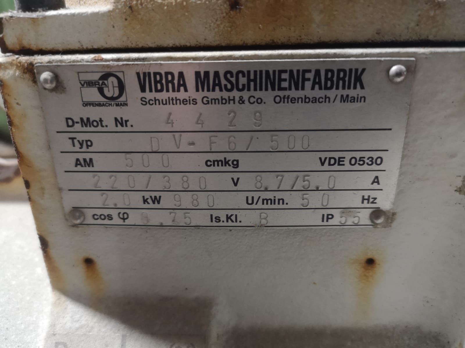 Motor vibrant Vibra, 2kW