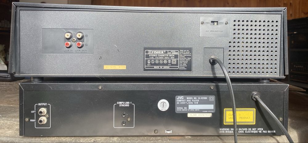 JVC XL-v211 Compat disc + Fisher Deck dublu CR-W863R