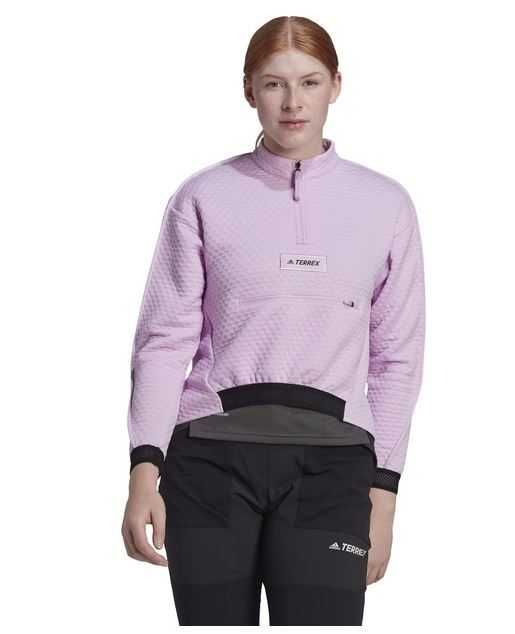 Adidas Terrex 1/4, дамска блуза за хайкинг, S, Оригинална от Англия