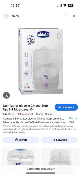 Sterilizator Chicco