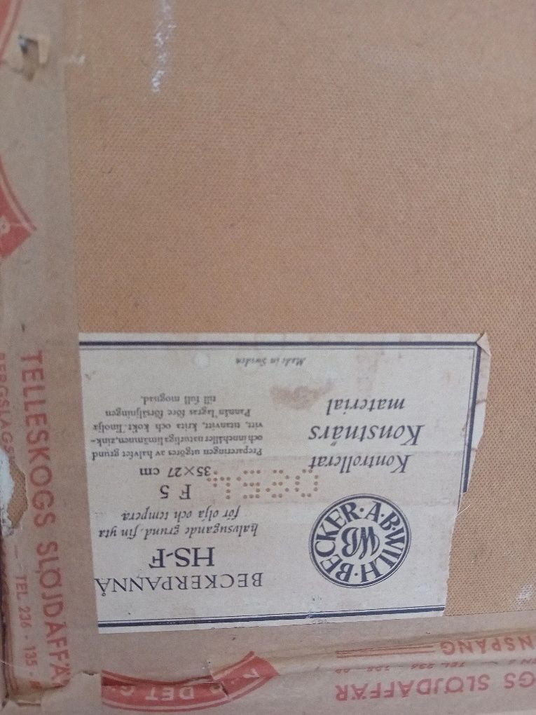 Tablou Vechi Autentic Peisaj Pictor Suedez