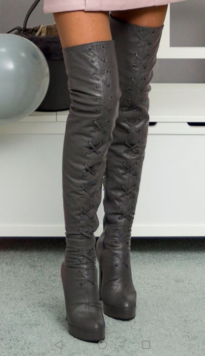 Дамски чизми естествена кожа