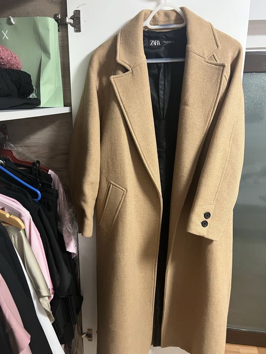 Palton ZARA bej lung