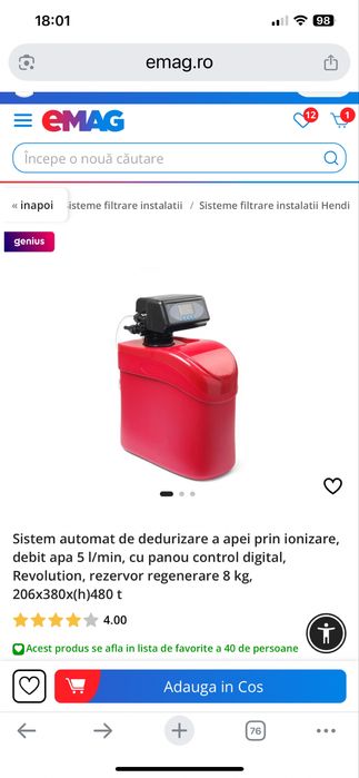 Dedurizator apa prin ionizare