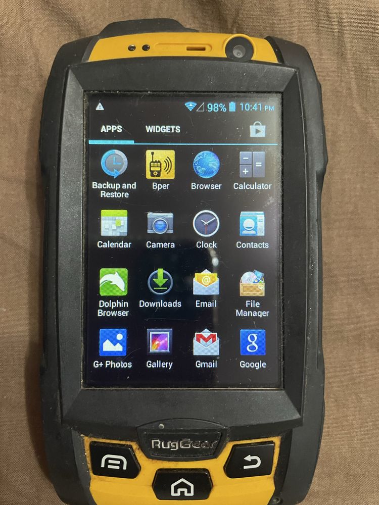 RugGear sensirli  telefon