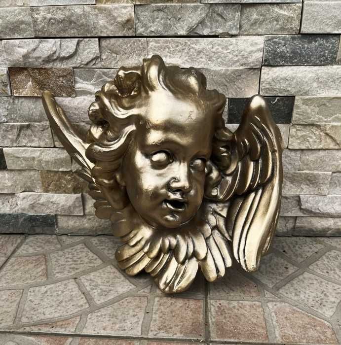 Deosebita sculptura-aplica-expresiv inger-ceramica fina-Franta