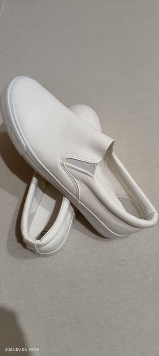 Espadrile albe noi