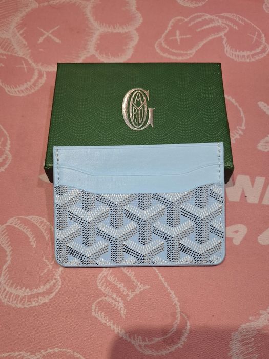 2 Cardholdere Goyard albastru deschis portofel de carduri