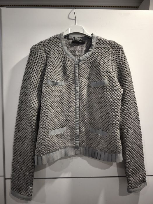 Twinset метализирана жилетка с вълна р-р М