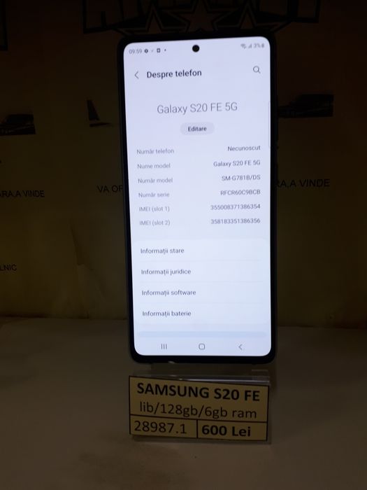 Samsung S20 fe 5g (vl) star amanet