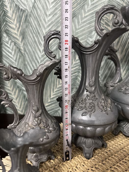 Set Vaze Peltrato cu picior, formată din 4 piese,PRET FIX