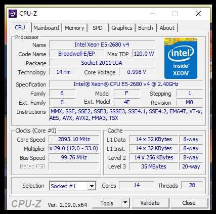 Дънна платка QIYIDA X99 Dual 2011+2xXeon E5-2680v4+72gb+Захранване720W
