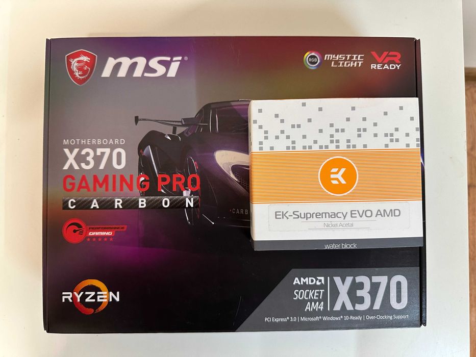 Комплект AM4 - MSI X370/Ryzen 5 1600x/16G DDR4/ EKWB