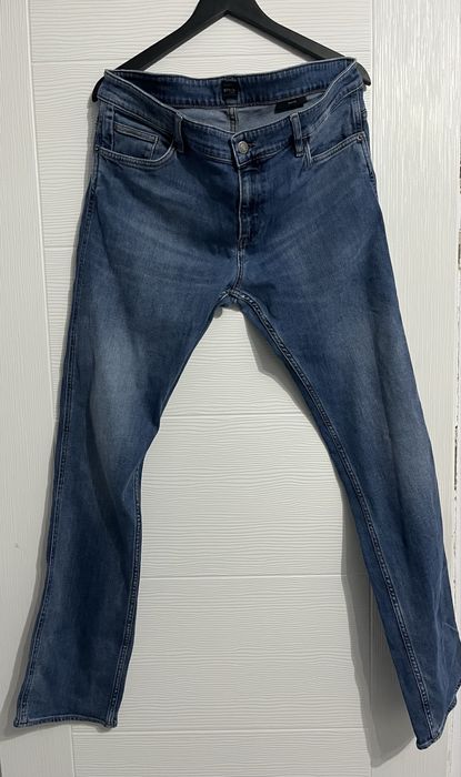 Blugi drepti barbati, Hugo Boss, marime XL, Stretch