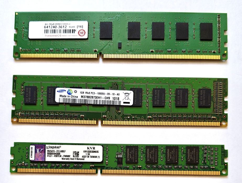 Оперативная память DDR3 и DDR2