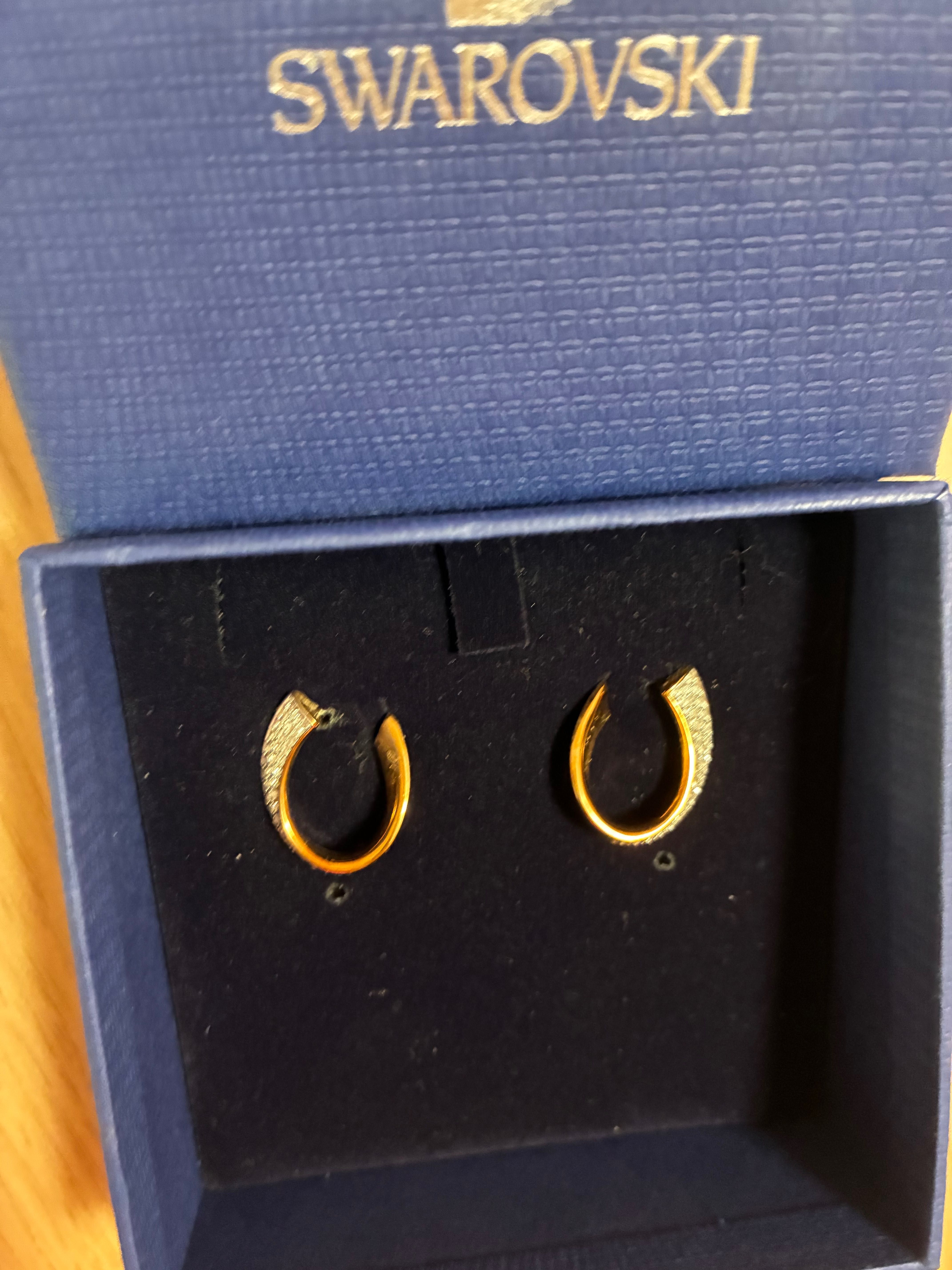 Обеци Swarovski Rose Gold