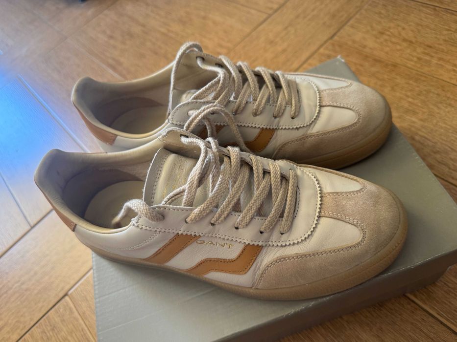 Sneakers GANT Cuzima din piele - mărimea 41, culoare bej - 300 lei