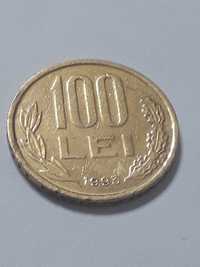 Lot 3 monede placate cu aur - 10 lei 1990, 100 lei 1993,  5 lei 1995