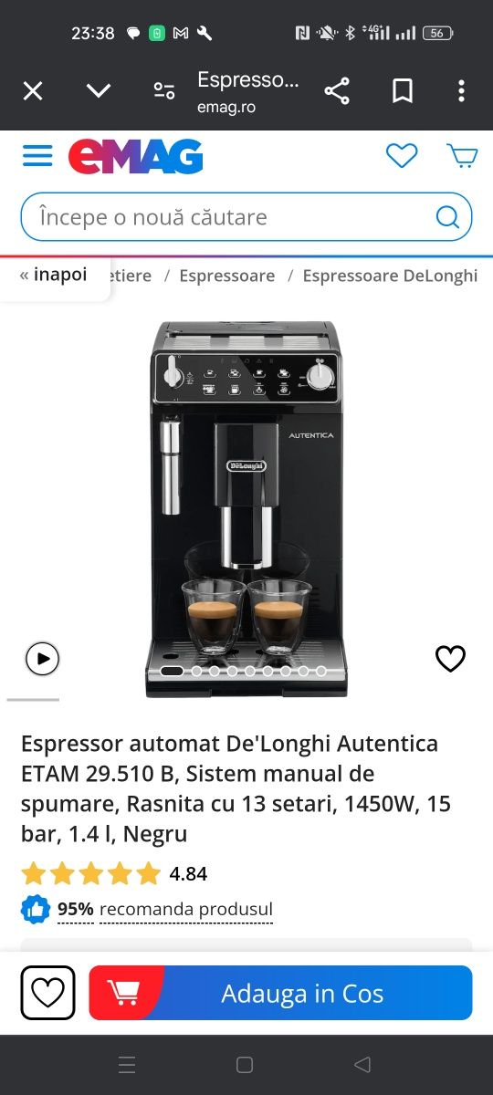 Aparat cafea delonghi autentica NOU sigilat