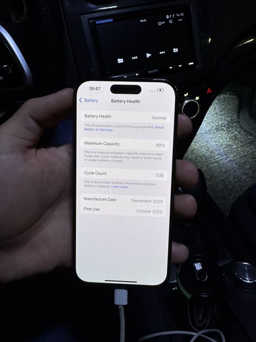 Iphone 15 Pro 128 gb 89%  Kar/Dok