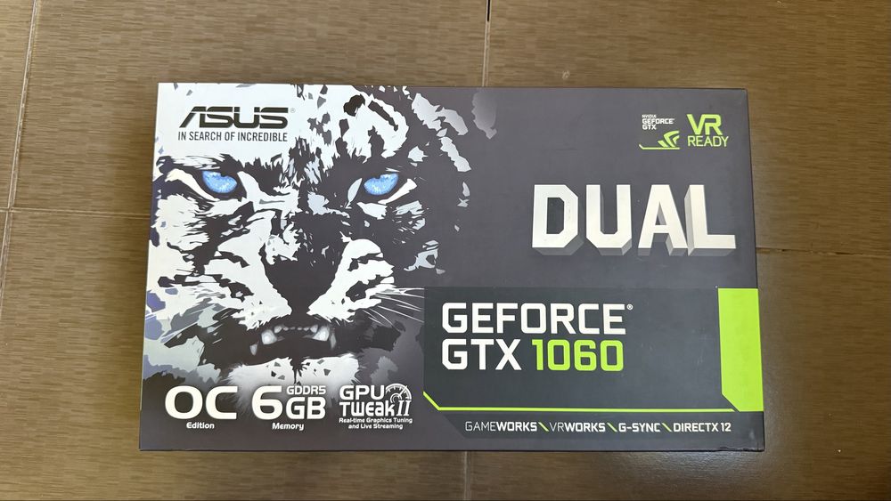 ASUS GTX 1060 geforce 6GB
