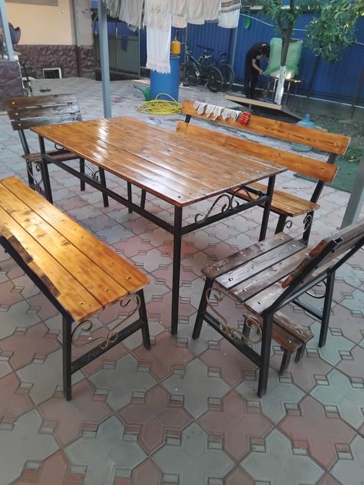 Стол скамейка комплект