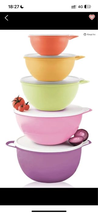 Набор мисок Tupperware Милиан полипропилен, 5 шт