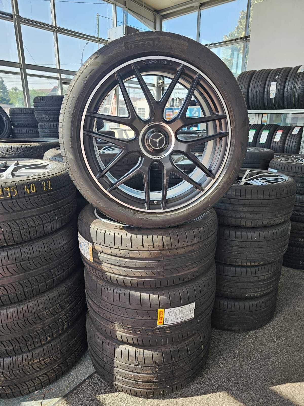 Jante Mercedes W167 Gle 63 Amg 53 Anvelope vara noi Pirelli 285 40 22
