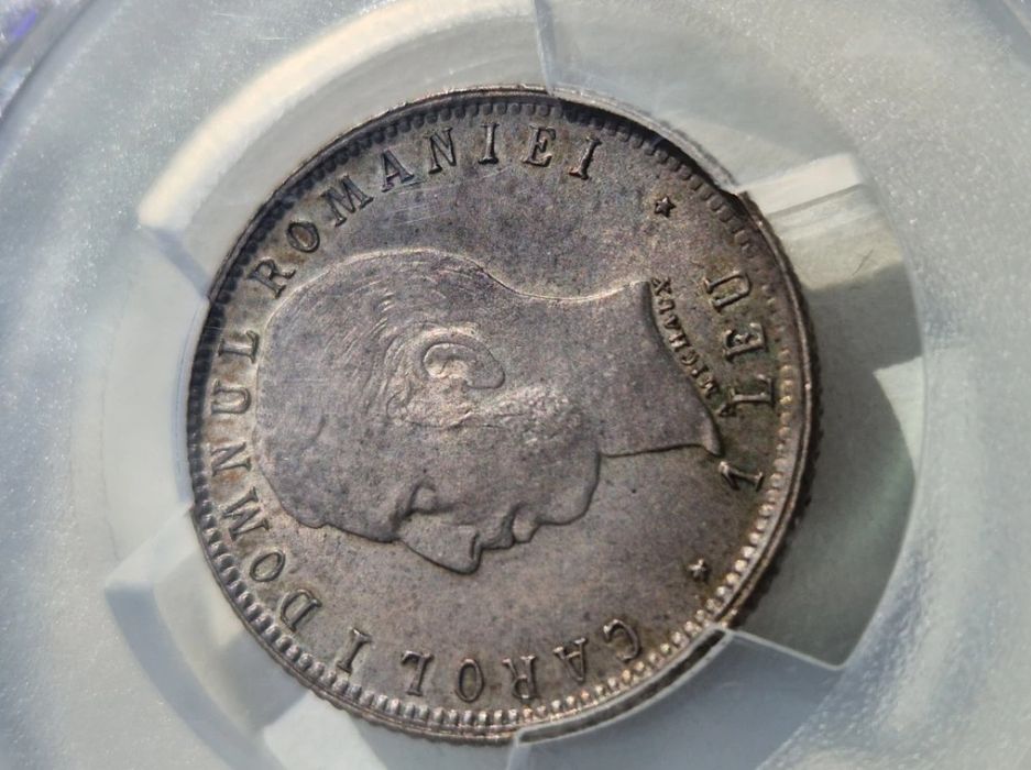 1 Leu 1906 - MS 63 PCGS (Moneda regala comemoratiiva) - Regele Carol I