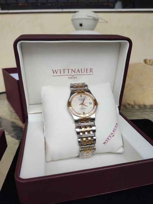 Швейцарски дамски часовник с диаманти - Wittnauer Laureate
